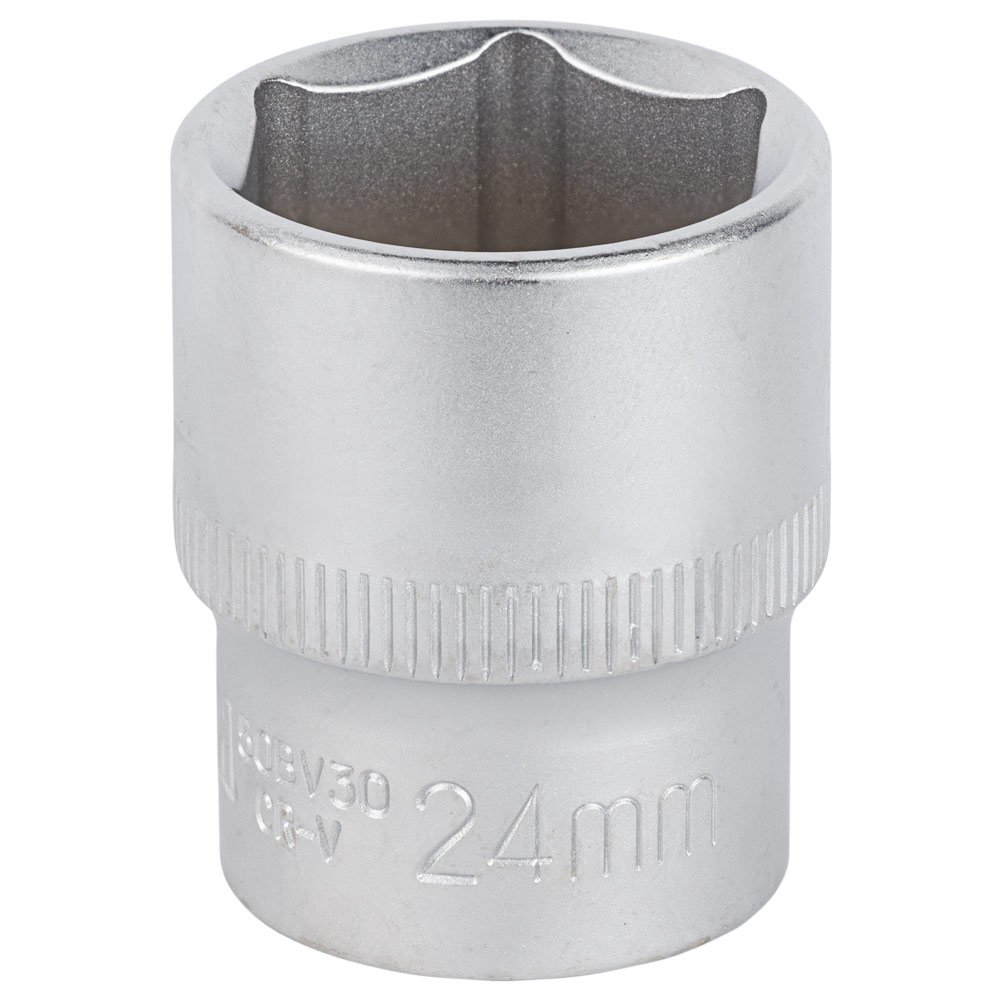 Насадка шестигранна Sigma CrV mid коротка 1/2" 24 мм Насадка шестигранна Sigma CrV mid коротка 1/2" 24 мм