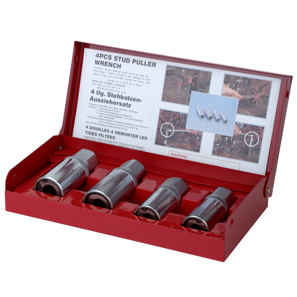 Насадки Ultra CrV для снятия штифтов 6-12 мм 4 шт