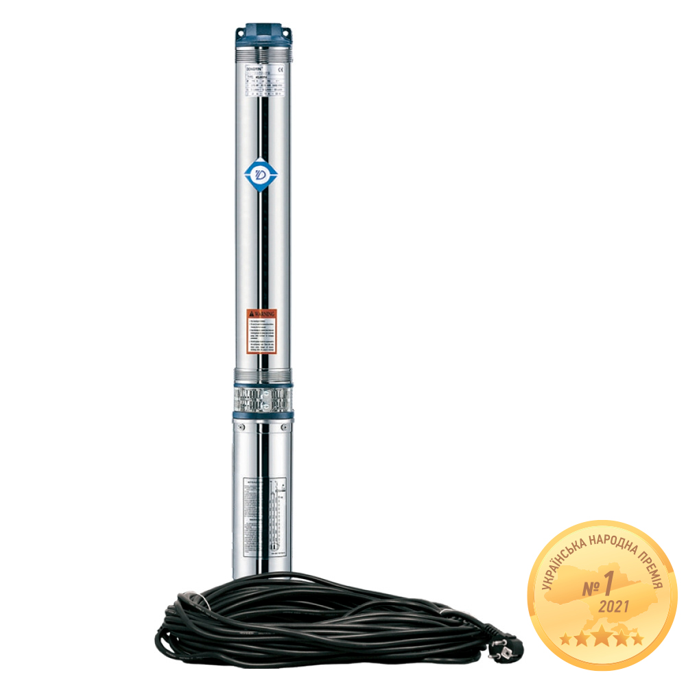 Насос Aquatica відцентровий 0.92кВт H 117(88) м Q 45(30)л/хв Ø80 мм 50 м кабелю mid 3QJED2-27-0.928 Насос Aquatica відцентровий 0.92кВт H 117(88) м Q 45(30)л/хв Ø80 мм 50 м кабелю mid 3QJED2-27-0.928