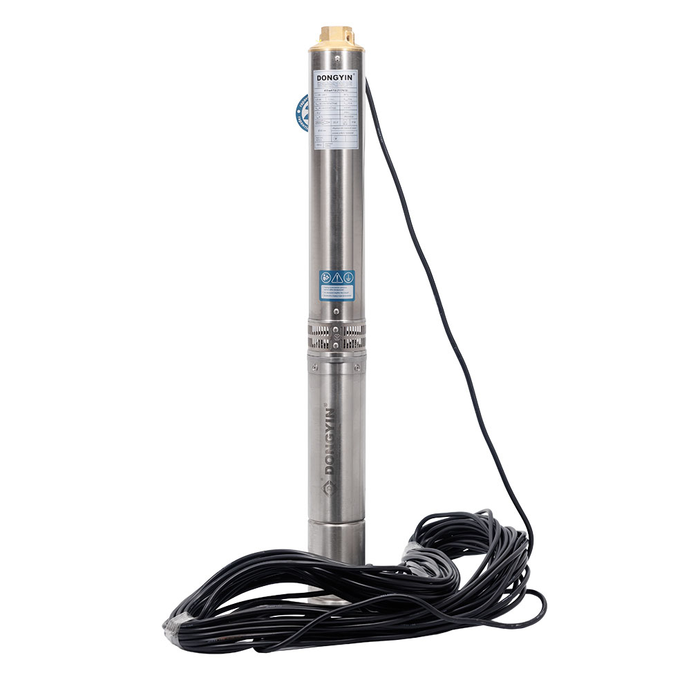 Насос Dongyin відцентровий свердловинний 0.55кВт H 58(44) м Q 100(60)л/хв Ø102 мм (кабель 35 м) 4SEm4/8