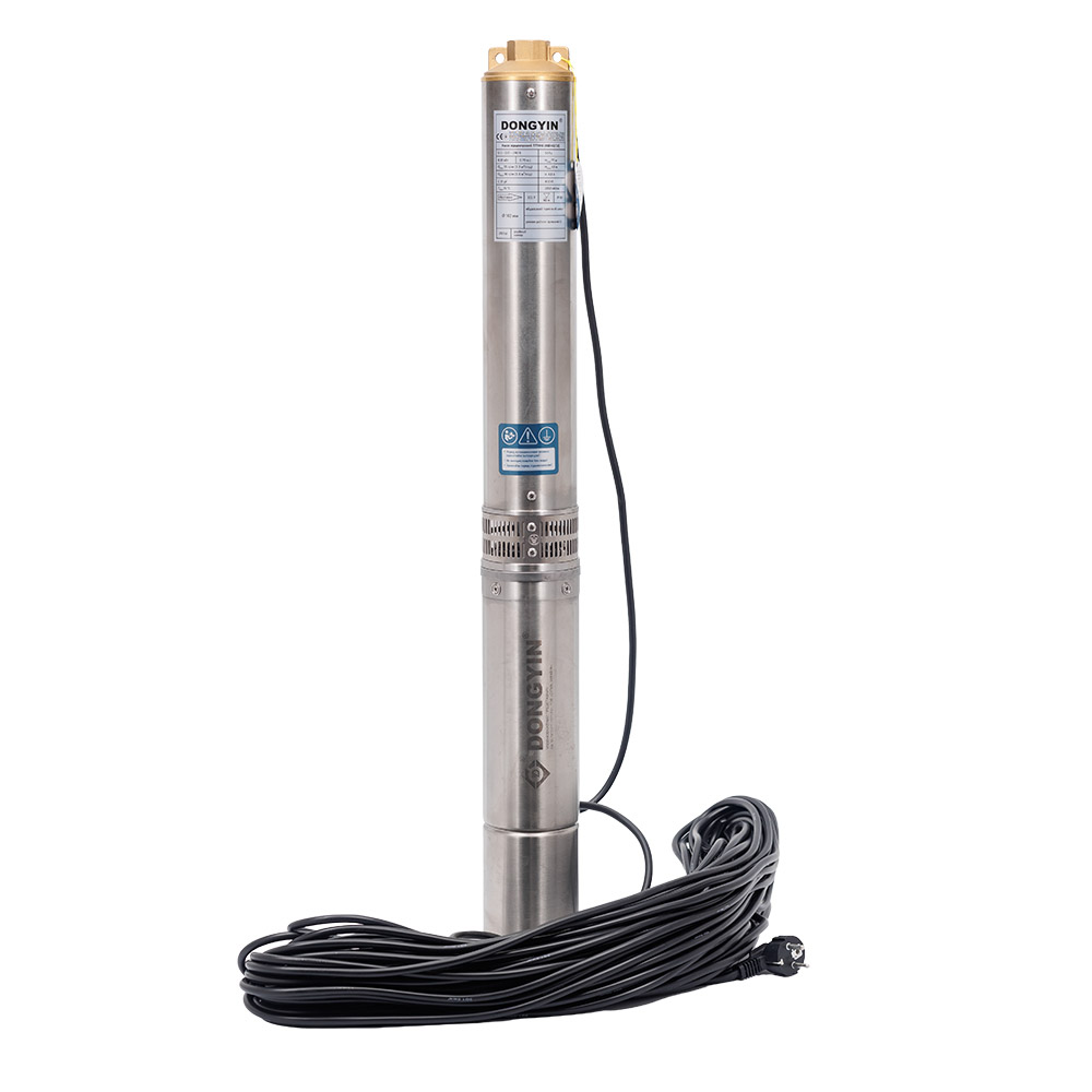 Насос Dongyin відцентровий свердловинний 0.75кВт H 113(92) м Q 55(30) л/хв Ø102 мм (кабель 60 м) 4SEm2/16