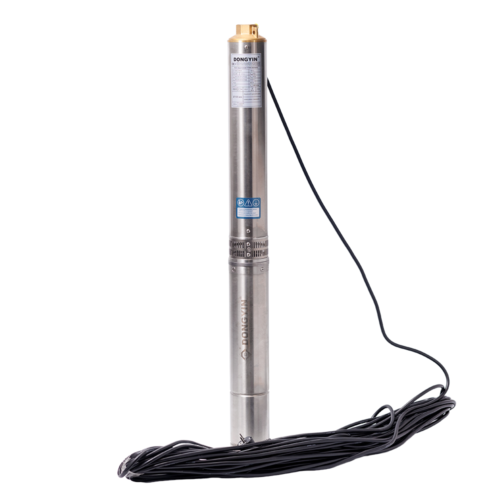 Насос Dongyin центробежный скважинный 1.1кВт H 65 (43) м Q 140(100)л/мин Ø102 мм (кабель 35 м) 4SDM6/9