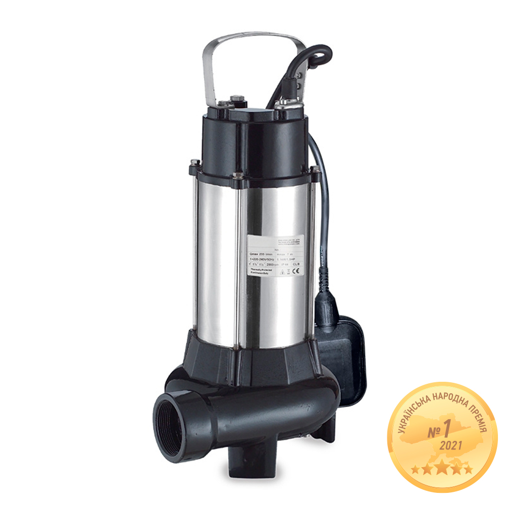 Насос канализационный Aquatica 1.1кВт Hmax 7 м Qmax 270л/мин (с ножом) Насос канализационный Aquatica 1.1кВт Hmax 7 м Qmax 270л/мин (с ножом)