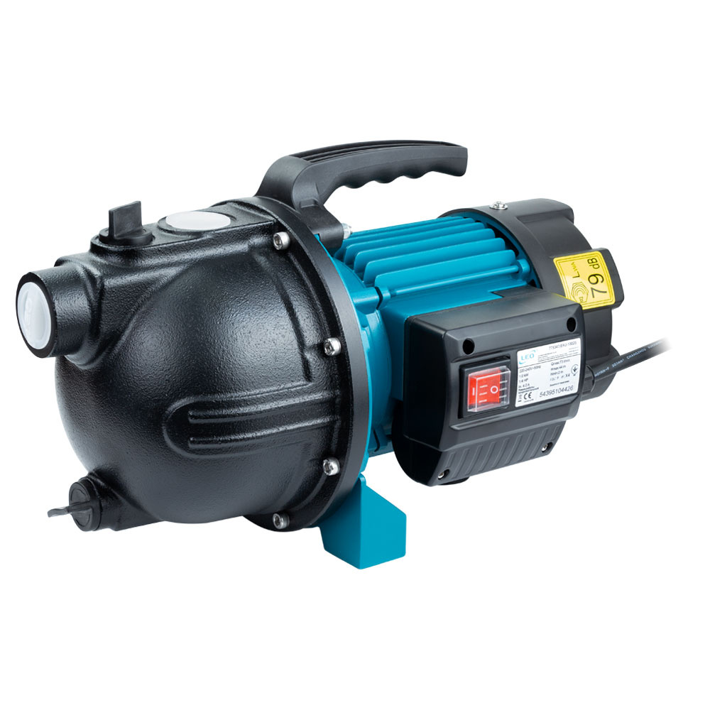 Насос Leo відцентровий самовсмоктуючий 1.0кВт Hmax 44м Qmax 73л/хв EKJ-1002I