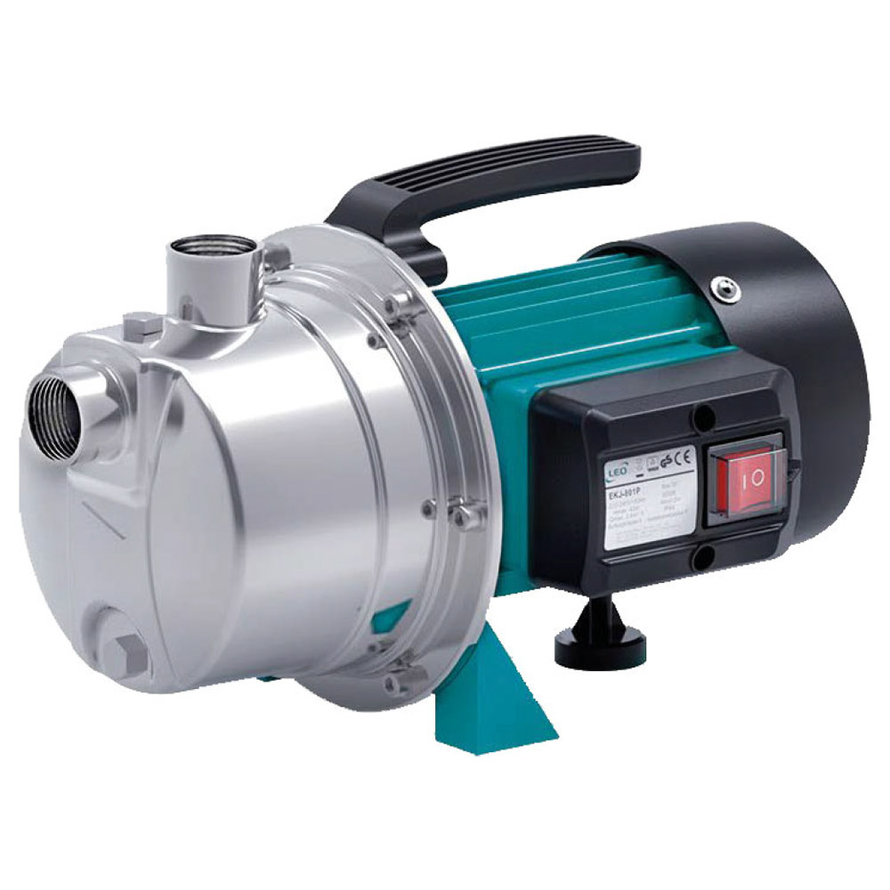 Насос Leo відцентровий самовсмоктуючий 1.2КВт Hmax 48м Qmax 80л/хв нерж EKJ-1202S