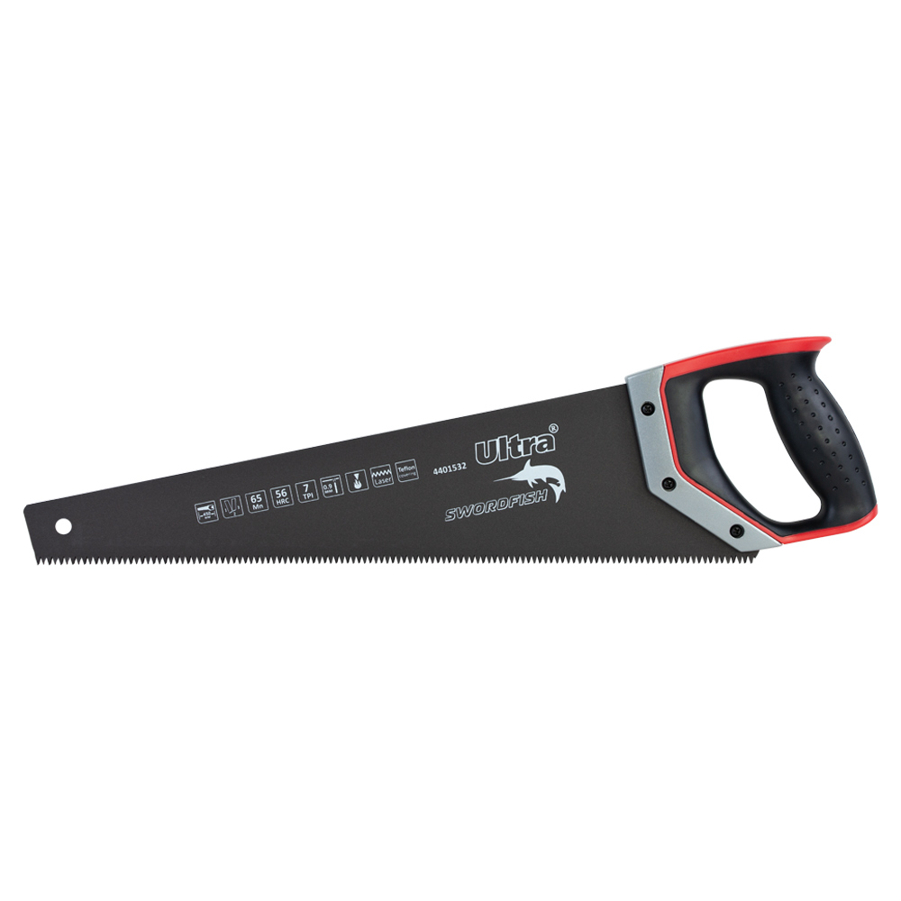 Ножівка по дереву Ultra Swordfish 7TPI з тефлоновим покриттям 450 мм з чохлом Ножівка по дереву Ultra Swordfish 7TPI з тефлоновим покриттям 450 мм з чохлом