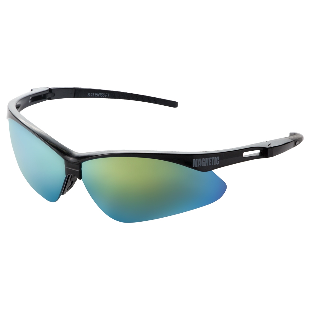 Окуляри захисні Sigma Magnetic (золоте дзеркало, чорні) Окуляри захисні Sigma Magnetic (золоте дзеркало, чорні)