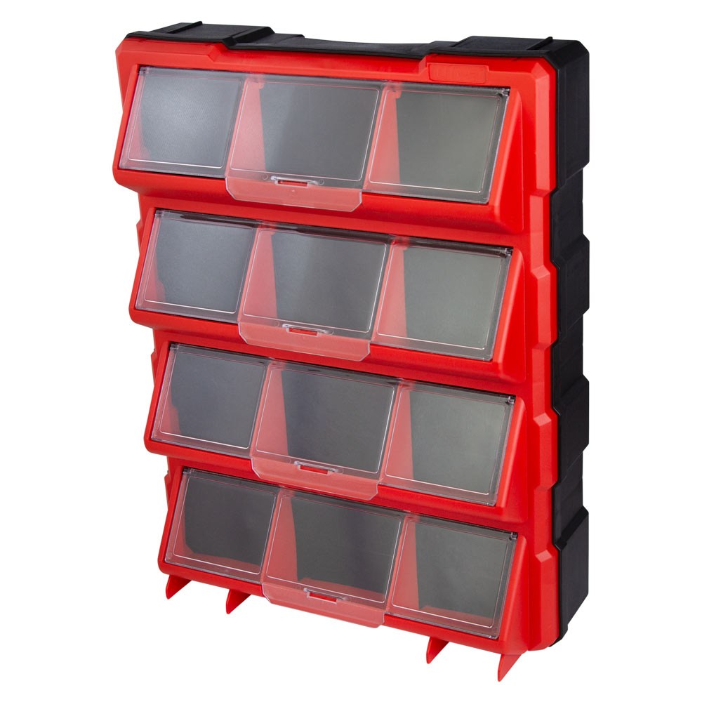 Органайзер Ultra пластиковий вертикальний 12 закриваючихся відсіків 460 x 360 x 120 мм