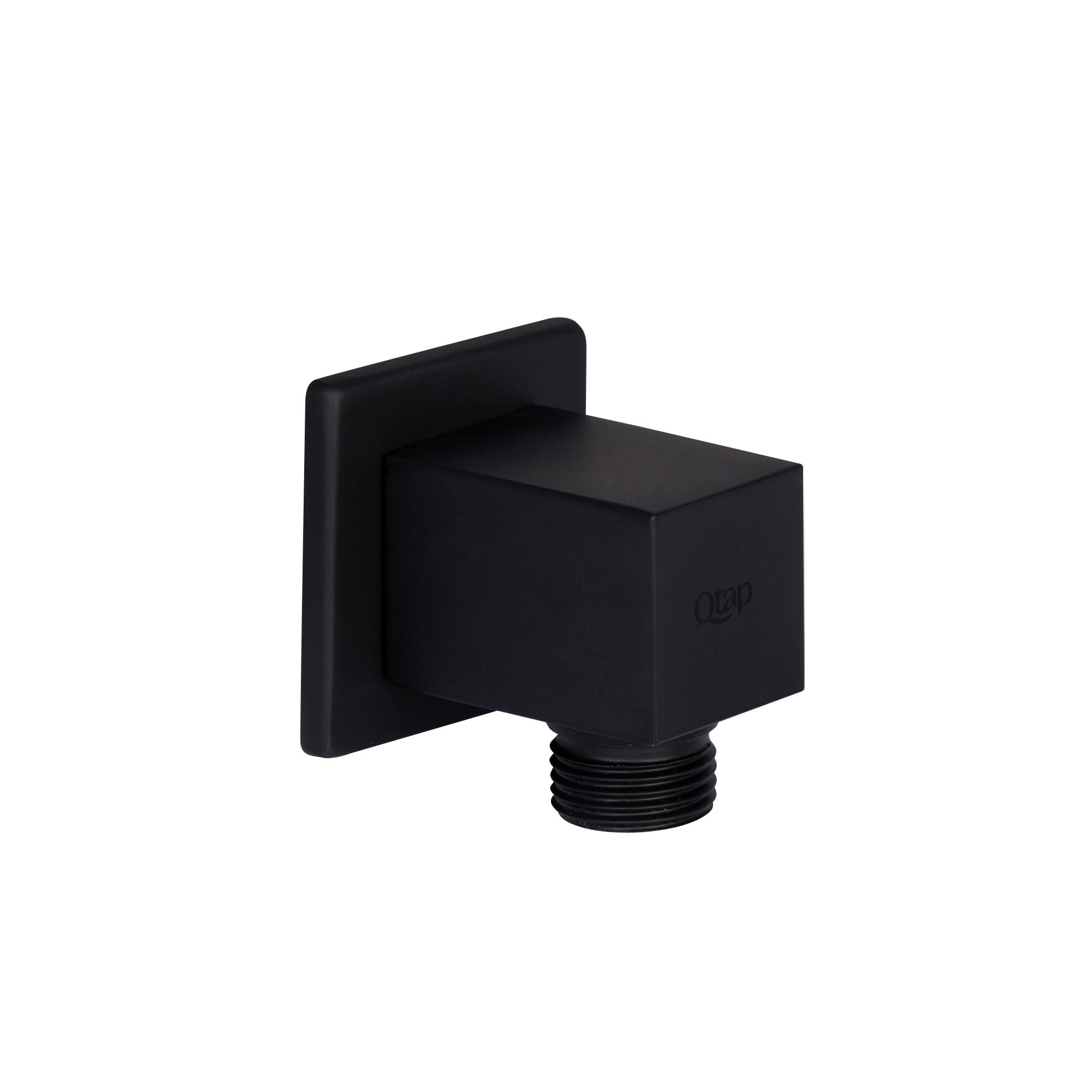Підключення для шланга Qtap Spojeni прямокутне Black Matt (QT809810842857NB)