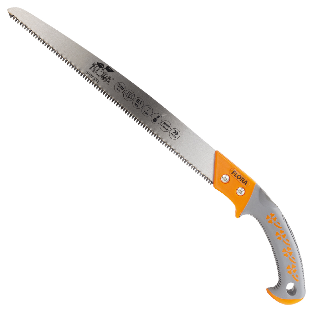 Пила садова Flora пряма 330 мм 7TPI з чохлом Пила садова Flora пряма 330 мм 7TPI з чохлом