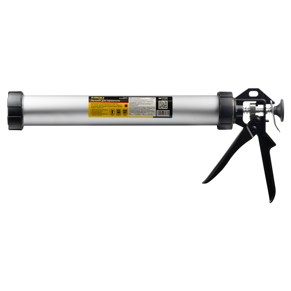 Пістолет Sigma для герметиків алюмінієва туба 375 мм 610 мл