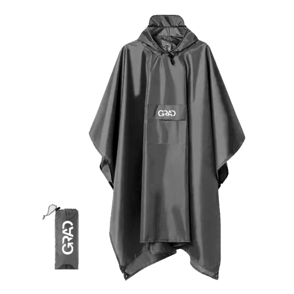 Плащ-пончо від дощу Grad Adventure чорний