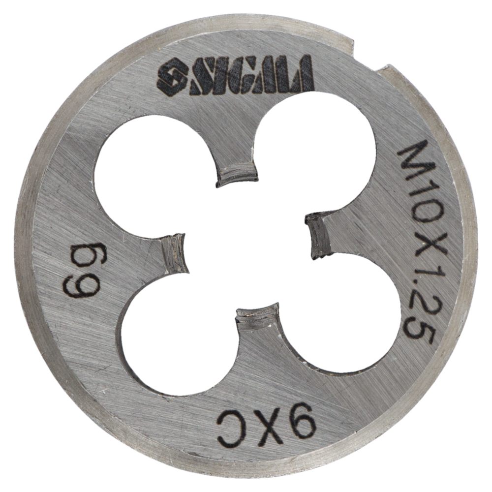 Плашка Sigma М10 x 1.25 мм Плашка Sigma М10 x 1.25 мм