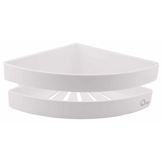 Полиця кутова Qtap Police пластикова White (QTPL01) Полиця кутова Qtap Police пластикова White (QTPL01)