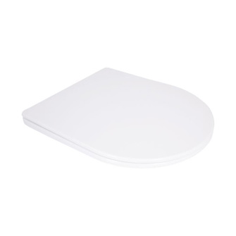 Сиденье для унитаза Qtap (Jay 640, Swan 640) 422 x 360 x 30 мм, White, с микролифтом, Slim Duroplast, Quick Release (QTSC179W48699)