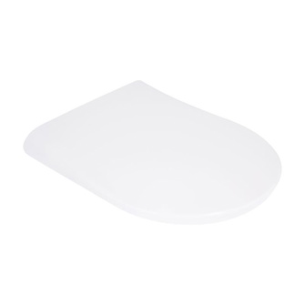 Сиденье для унитаза Qtap (Robin 490, Scorpio 490) 430 x 363 x 60 мм, White, с микролифтом, Slim Duroplast, MagLock (QTSC179W48915)