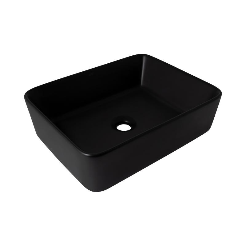 Раковина-чаша Qtap Tern 480х370х135 Matt black (QT176069MB)