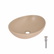 Раковина накладна Qtap Dove 415 x 340 x 140 мм, Beige, овальна, з донним клапаном (QTDOV188SB49784)