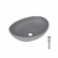 Раковина накладна Qtap Dove 415 x 340 x 140 мм, Stone grey, овальна, з донним клапаном (QTDOV188SG49783)