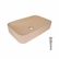 Раковина накладна Qtap Tern 610 x 350 x 135 мм, Beige, прямокутна, з донним клапаном (QTTER188SB49790)