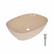 Раковина накладна Qtap Cardinal 500 x 380 x 140 мм, Beige, прямокутна, з донним клапаном (QTCAR188SB49825)