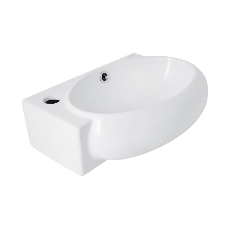 Раковина Qtap Leo ліва 430x285x160 White (QT11111008LW) Раковина Qtap Leo ліва 430x285x160 White (QT11111008LW)