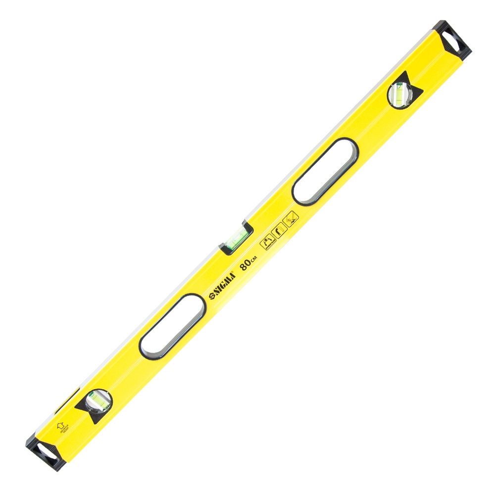 Рівень магнітний Sigma 3 капсули + вічко 80 см