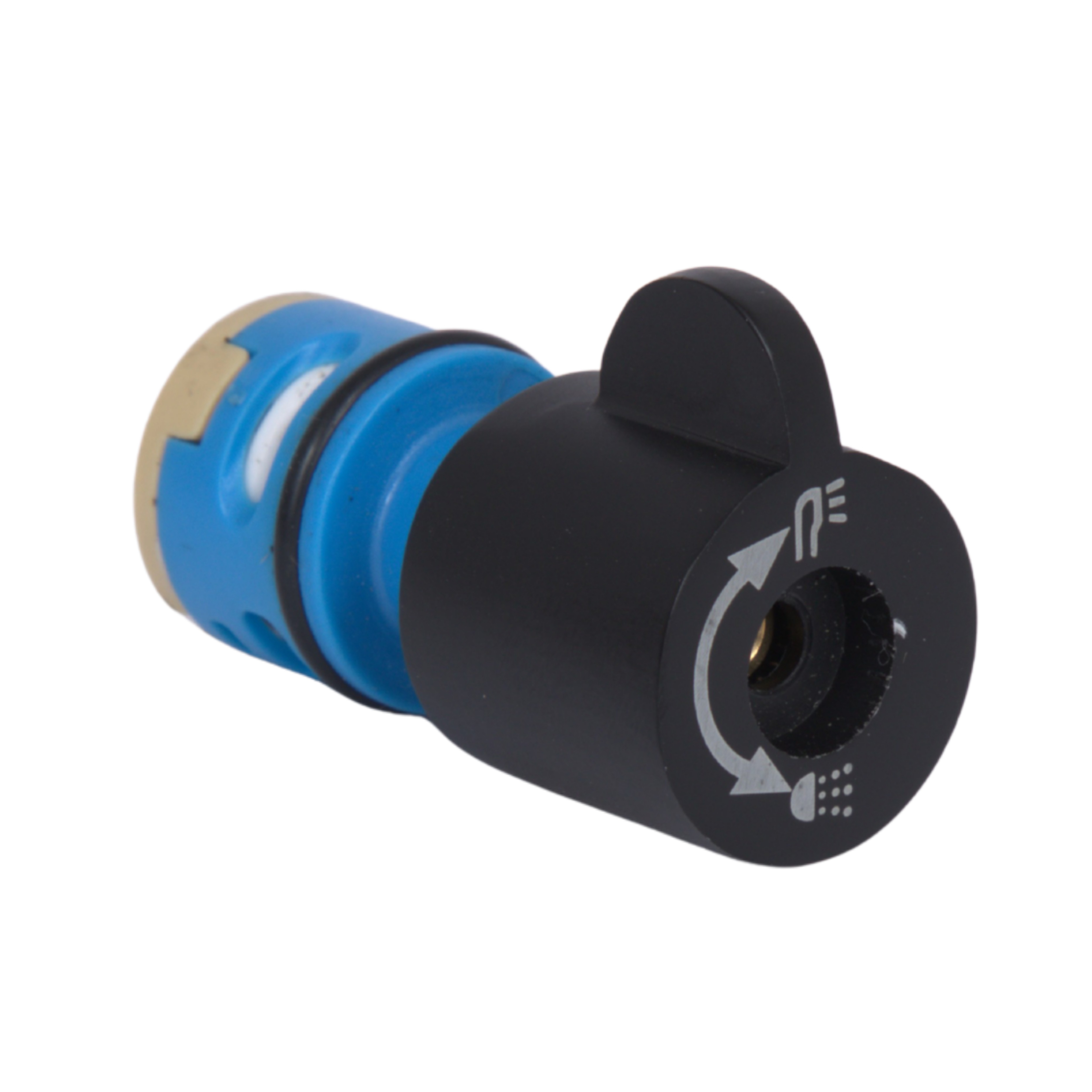 Ручка буксы для смесителя для ванны Qtap Gemini Matt Black (22,1 x 23 x 33) (QTGEM2212333BLA50056)