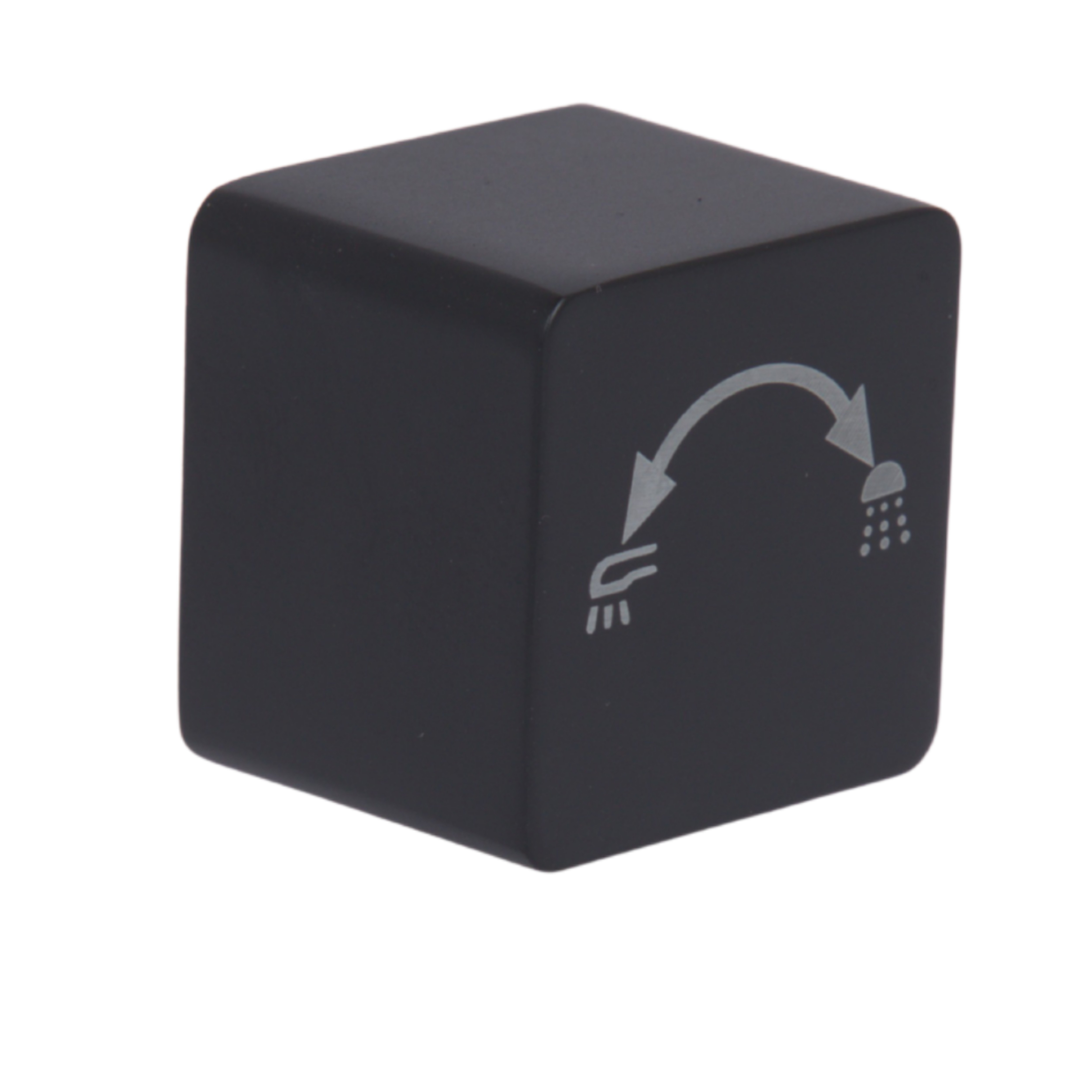 Ручка для душевой системы на три потребителя Qtap Gemini Matt Black (23,7 x 30 x 30) (QTGEM2373030BLA50064)