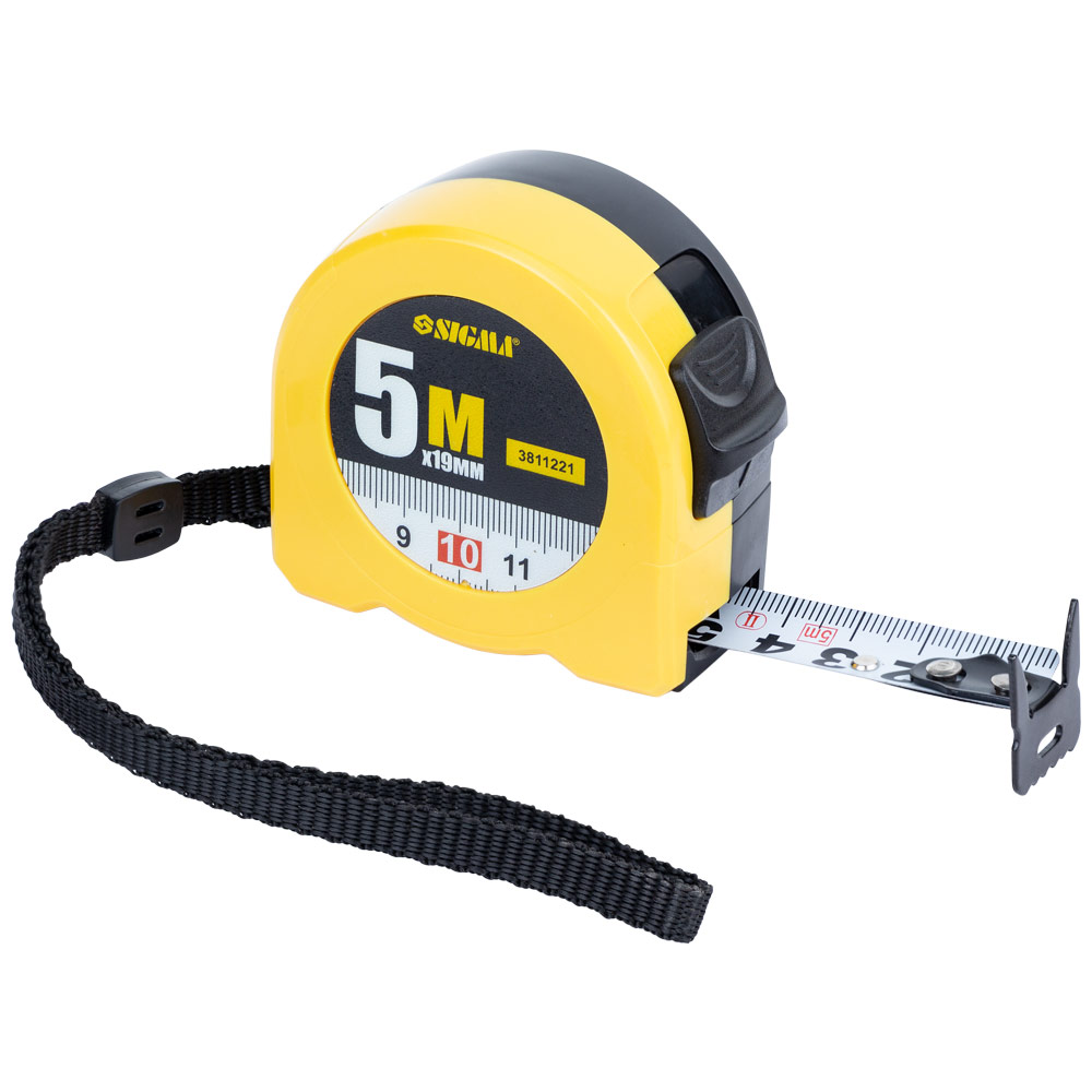 Рулетка Sigma Color 5 м х 19 мм
