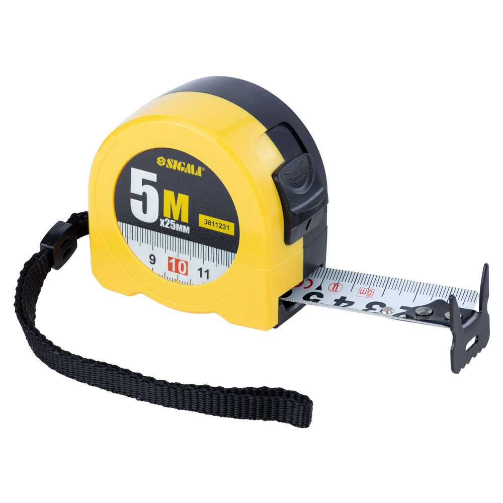 Рулетка Sigma Color 5 м × 25 мм