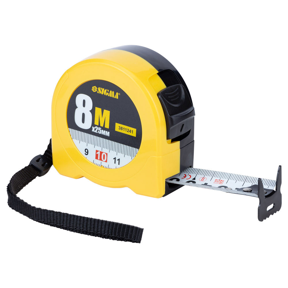 Рулетка Sigma Color 8 м × 25 мм