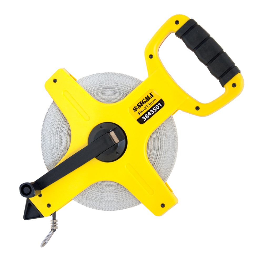 Рулетка Sigma геодезична скловолокно 50 м х 13 мм