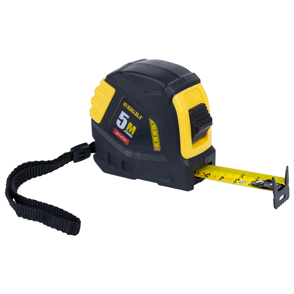 Рулетка Sigma обгумована 5 м х 19 мм