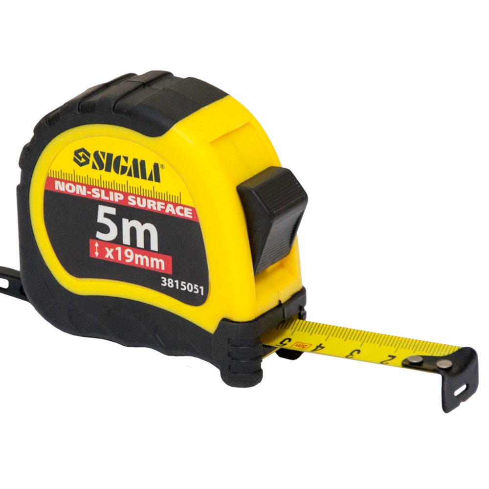 Рулетка Sigma Shiftlock 5 м х 19 мм
