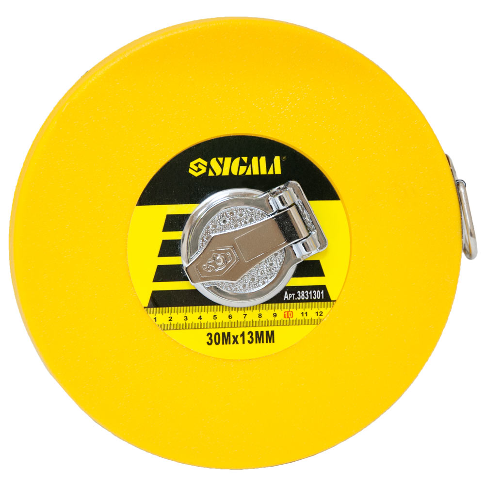 Рулетка Sigma скловолокно 30 м х 13 мм