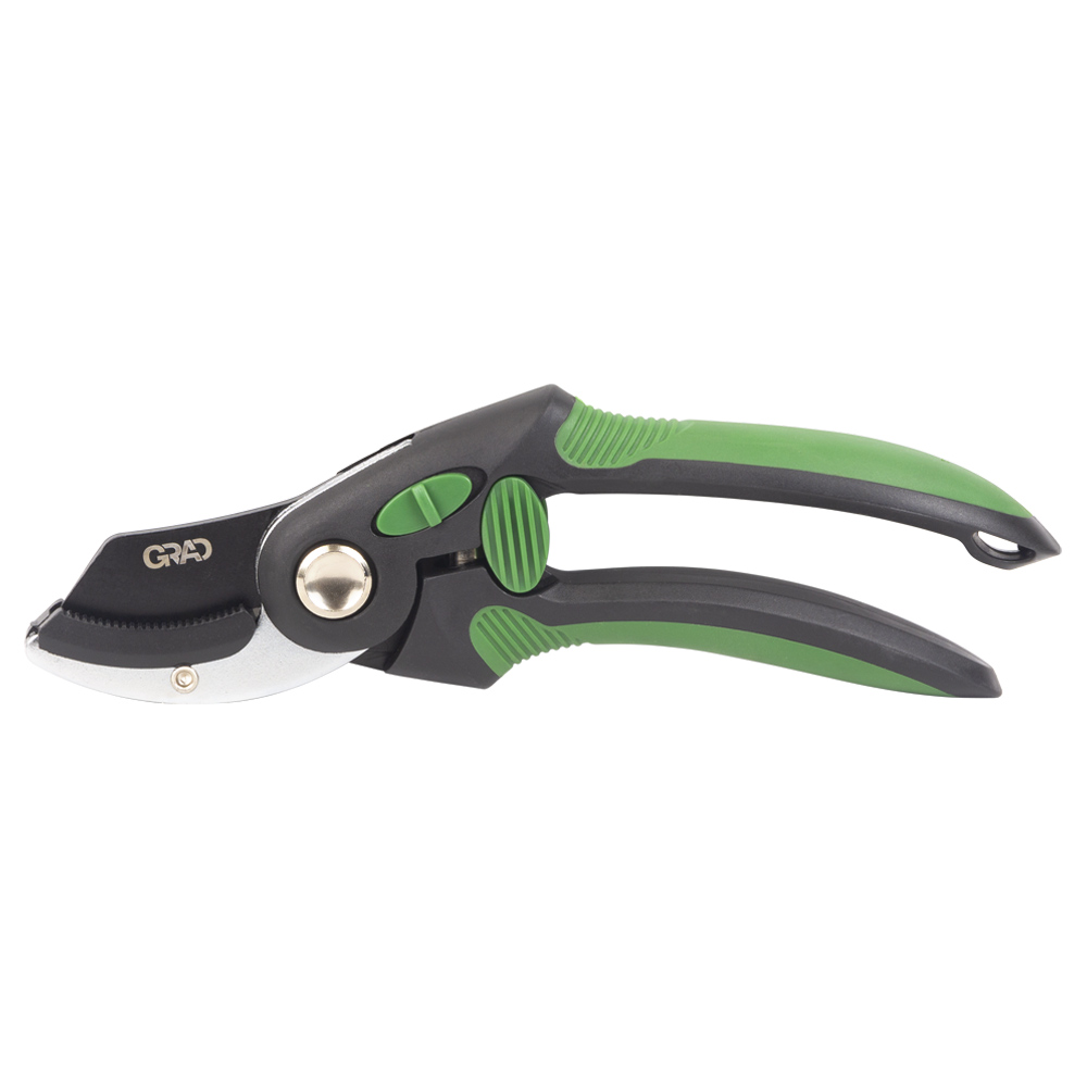 Секатор Grad з ковадлом 210 мм регулятор розкриття