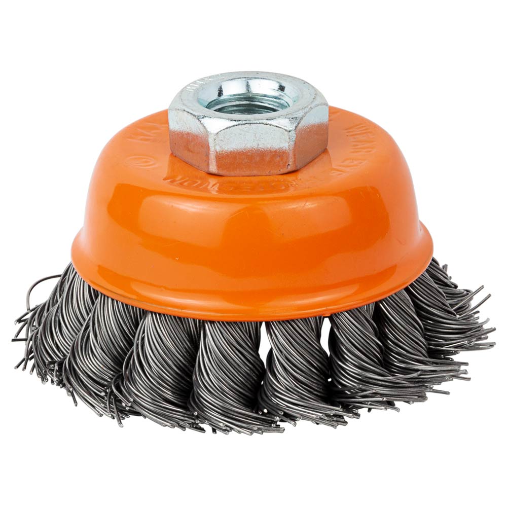 Щітка дротяна Grad чашоподібна Ø65 мм М14 х 2 мм (сталева кручена) Щітка дротяна Grad чашоподібна Ø65 мм М14 х 2 мм (сталева кручена)