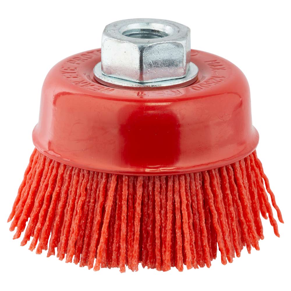 Щітка дротяна Sigma чашоподібна Ø75 мм М14 х 2 мм (нейлонова)