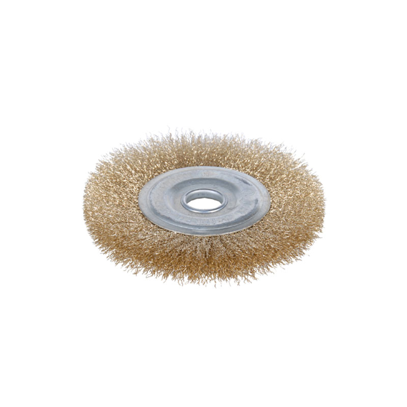Щітка дротяна Sigma дископодібна Ø115 мм Ø22.2 мм (латунована)