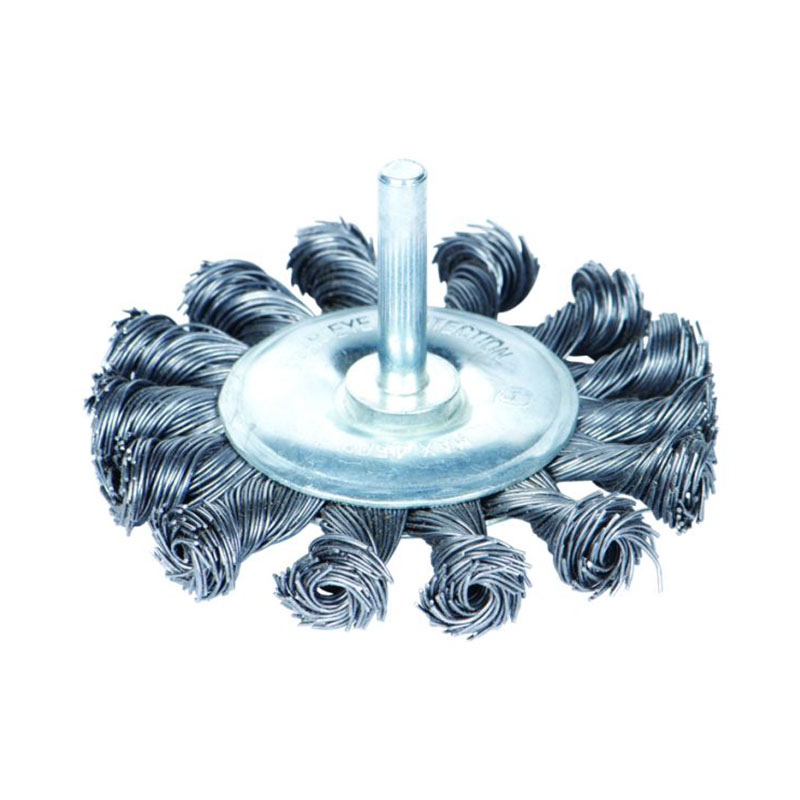 Щітка дротяна Sigma дископодібна Ø75 мм хвостовик Ø6 мм (сталева кручена) Щітка дротяна Sigma дископодібна Ø75 мм хвостовик Ø6 мм (сталева кручена)