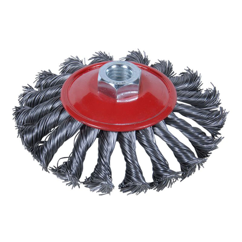 Щітка дротяна Sigma конусоподібна Ø115 мм М14 х 2 мм (сталева кручена) Щітка дротяна Sigma конусоподібна Ø115 мм М14 х 2 мм (сталева кручена)