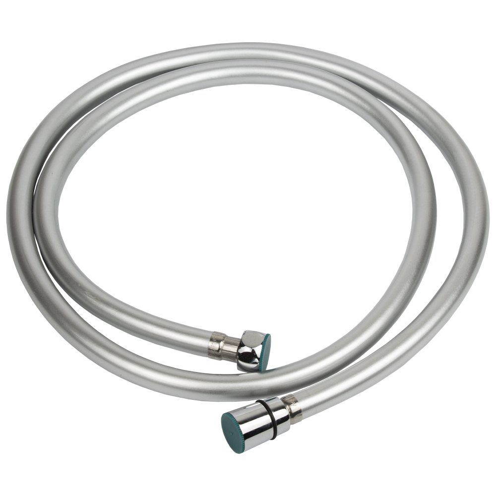 Шланг для душу Aquatica 1/2" PVC 3-х шаровий з підшипником сріблястий 150 см Шланг для душу Aquatica 1/2" PVC 3-х шаровий з підшипником сріблястий 150 см