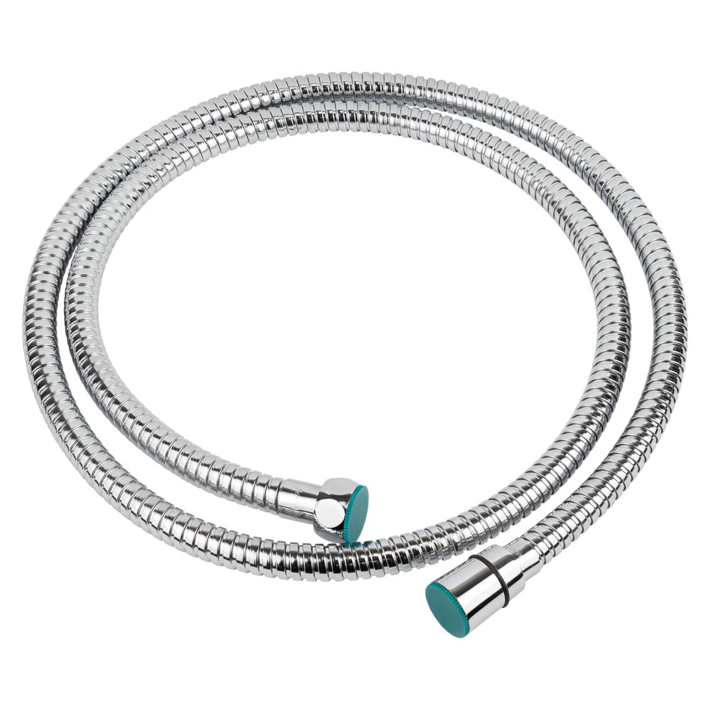Шланг для душу Aquatica 1/2" SS хромований з підшипником 150 см Шланг для душу Aquatica 1/2" SS хромований з підшипником 150 см