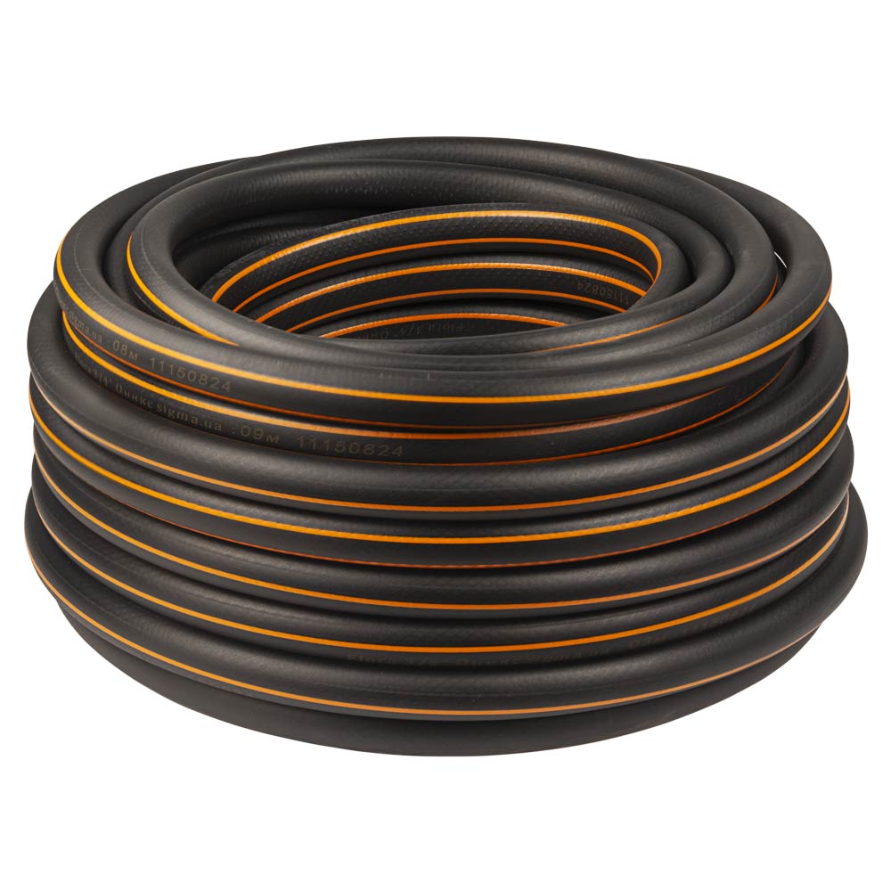 Шланг для поливу Flora Онікс 4 шари армований 3/4" 30 м Шланг для поливу Flora Онікс 4 шари армований 3/4" 30 м