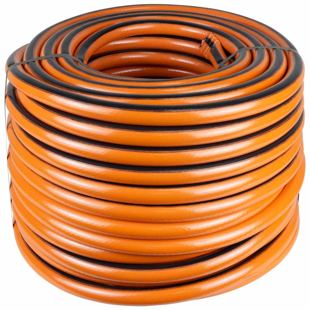 Шланг для поливу Flora Янтар 3 шари армований 3/4" 50 м Шланг для поливу Flora Янтар 3 шари армований 3/4" 50 м