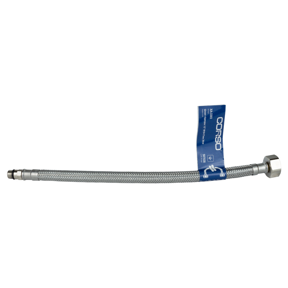 Шланг підводка Corso 1/2" М10×17 мм 30 см Шланг підводка Corso 1/2" М10×17 мм 30 см