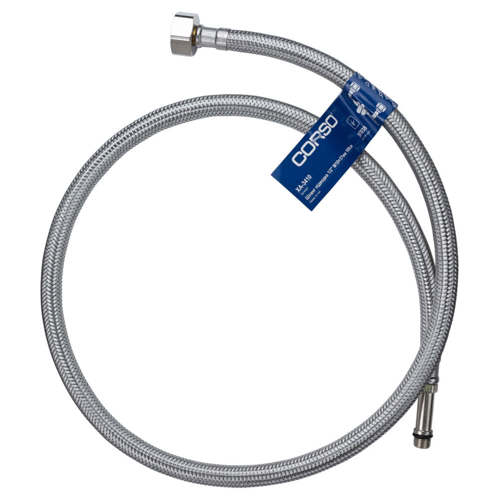 Шланг підводка Corso 1/2" М10×37 мм 100 см