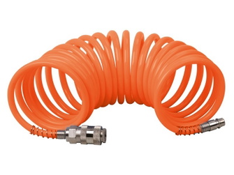 Шланг пневматический спиральный Mastertool PE 15 атм 81-8495
