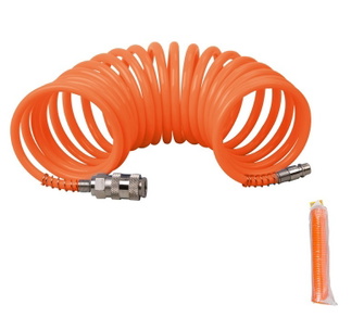 Шланг пневматический спиральный Mastertool PE 15 атм 81-8497